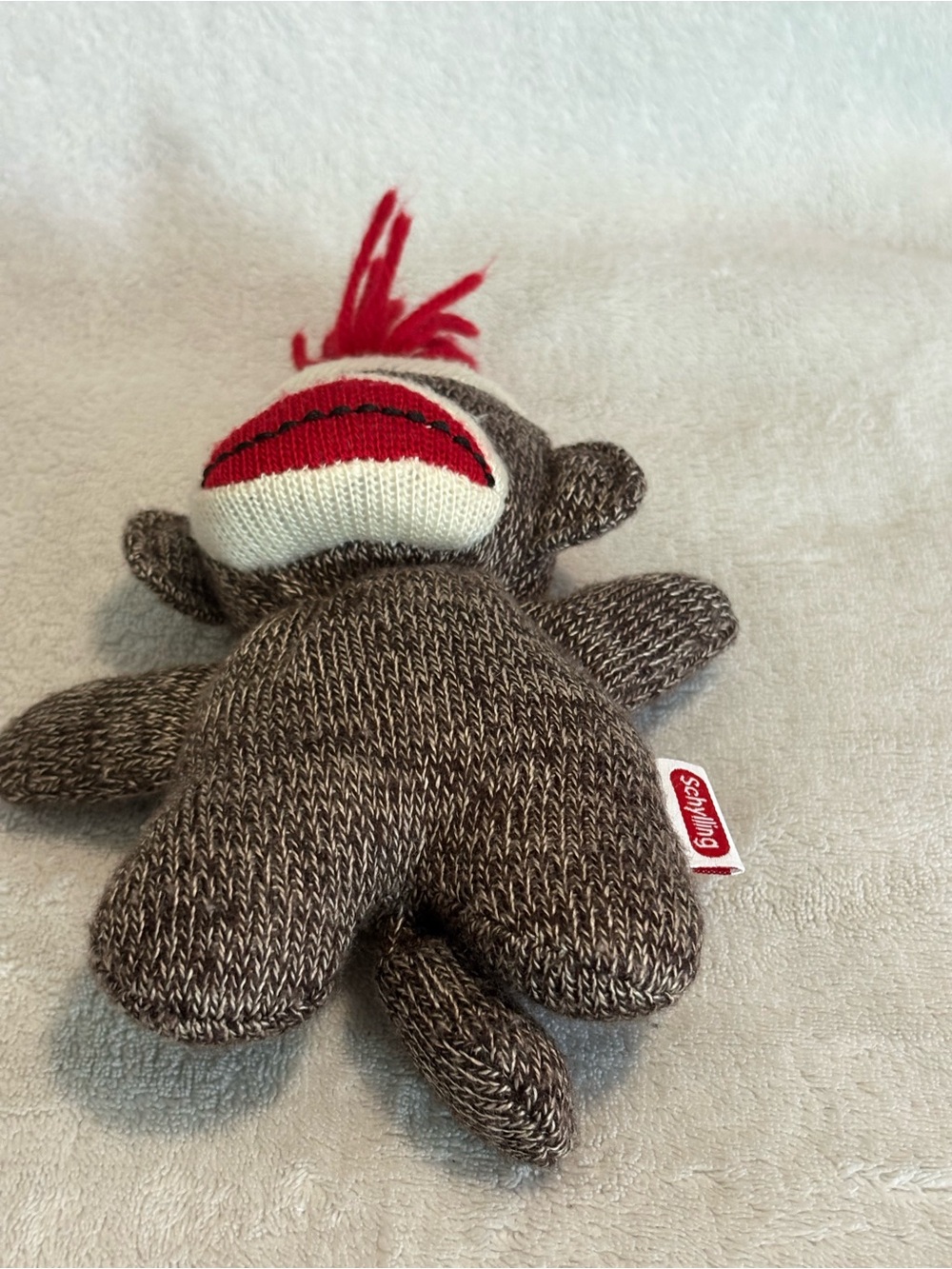 Schylling Sock Monkey Babies 7 inch Brown Knit - Picture 10 of 10